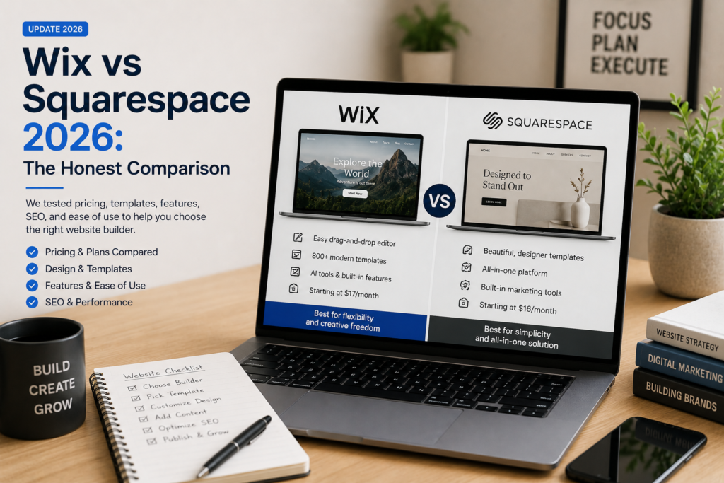 Wix vs Squarespace 2026: The Honest Comparison